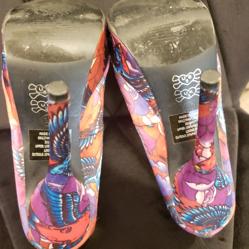 Iron Fist Women's Multicolor Patterned Heels - Picture 7 of 8